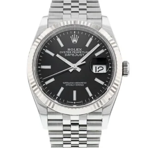 Rolex Datejust 126234 black dial 36mm Jubilee for sale