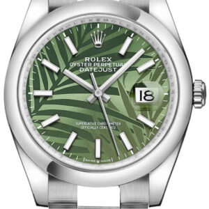 Rolex Datejust 36mm palm motif dial green Jubilee for sale