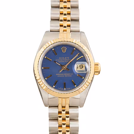 Rolex Datejust 69173 blue Roman dial two-tone jubilee 1985 for sale