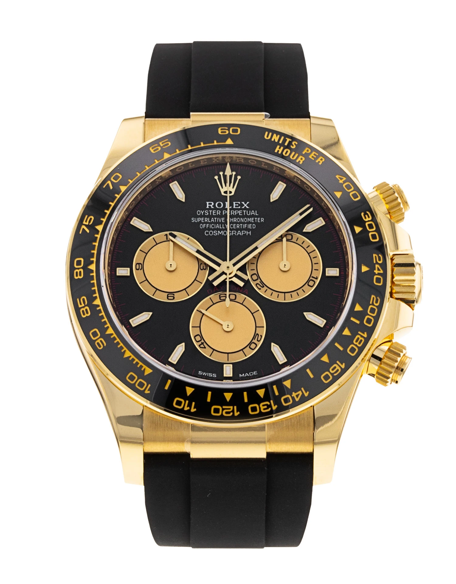 Rolex Daytona 126518LN yellow gold black dial Oysterflex 2026 for sale