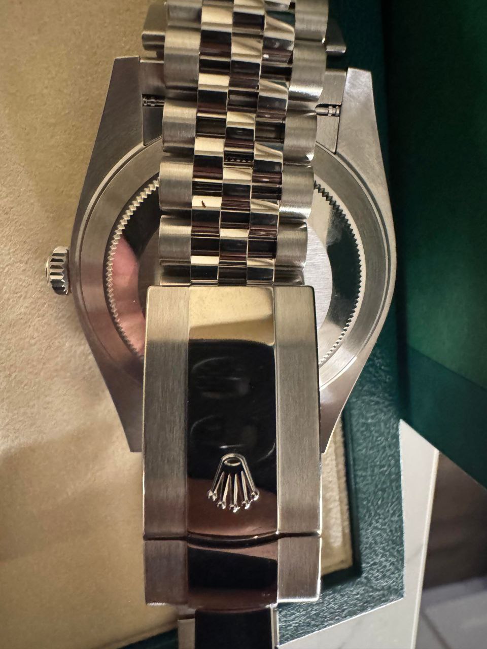 Rolex Datejust 41mm Wimbledon dial smooth bezel Jubilee for sale