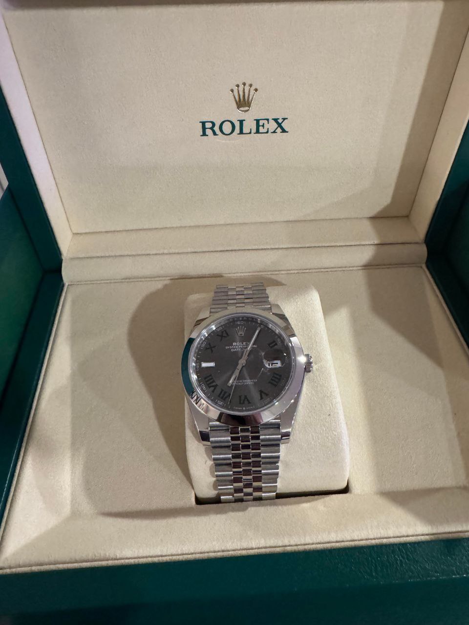 Rolex Datejust 41mm Wimbledon dial smooth bezel Jubilee for sale