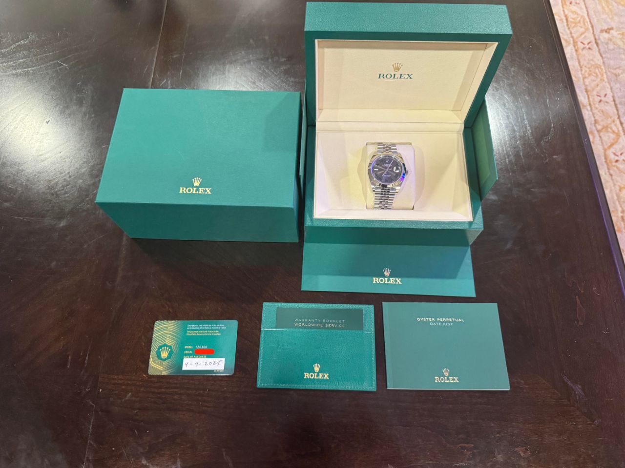 Rolex Datejust 41mm Wimbledon dial smooth bezel Jubilee for sale