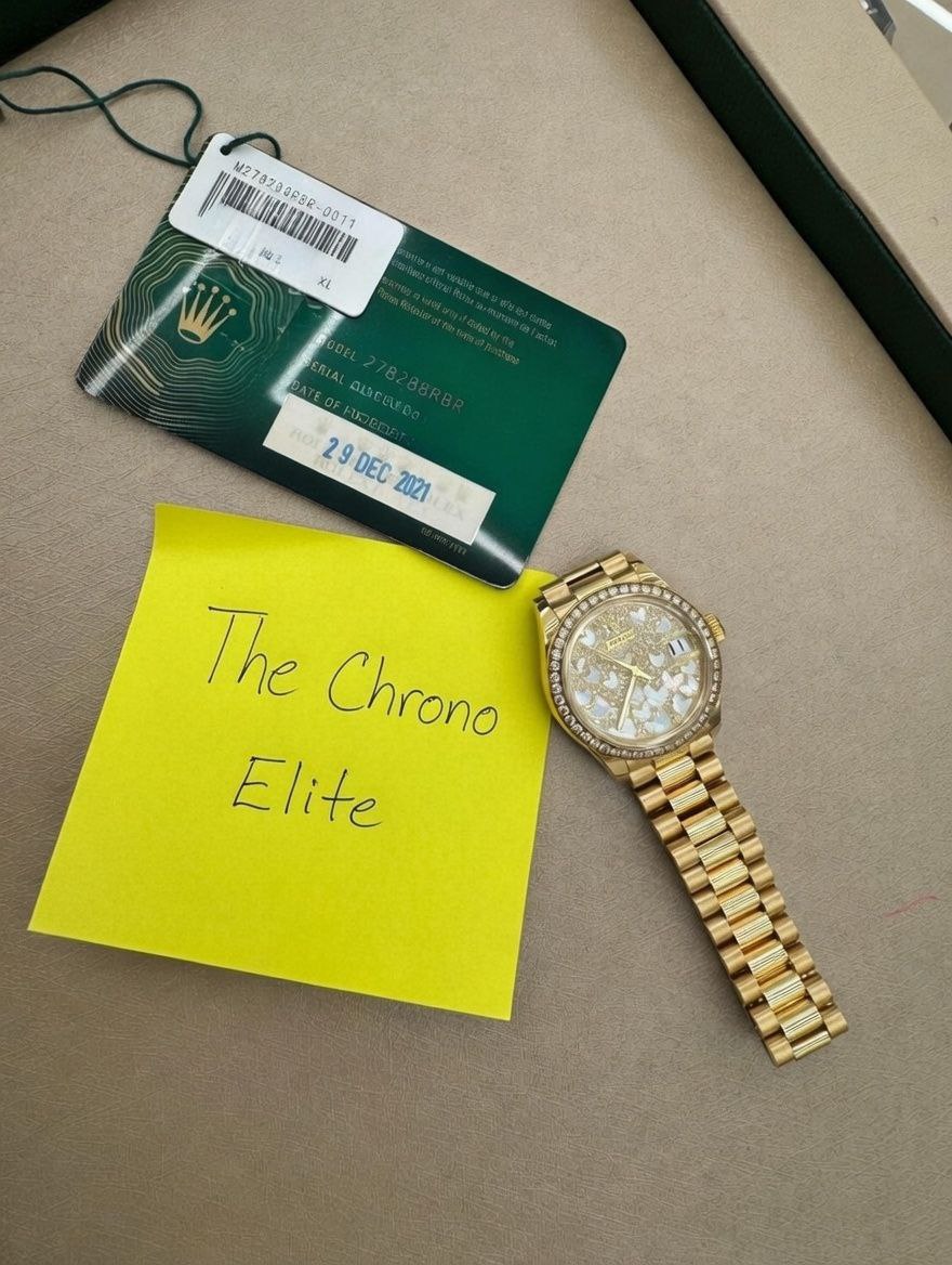 Rolex 278288RBR heart motif diamond dial Everose gold for sale