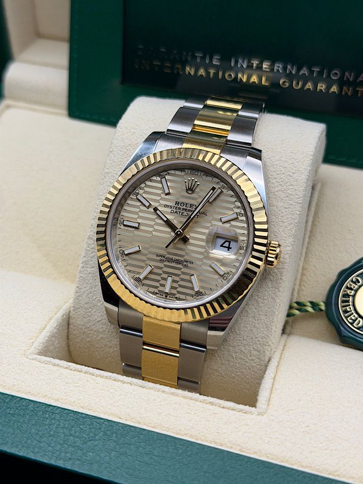 Rolex Datejust 126333 fluted motif dial two-tone 41mm Jubilee for sale
