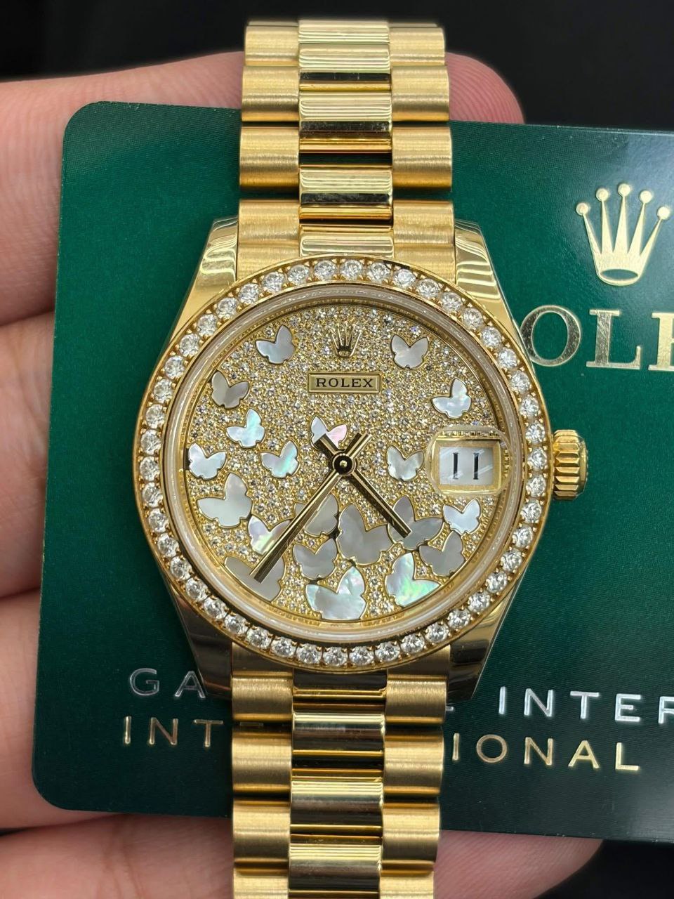 Rolex 278288RBR heart motif diamond dial Everose gold for sale