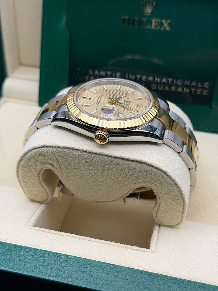 Rolex Datejust 126333 fluted motif dial two-tone 41mm Jubilee for sale