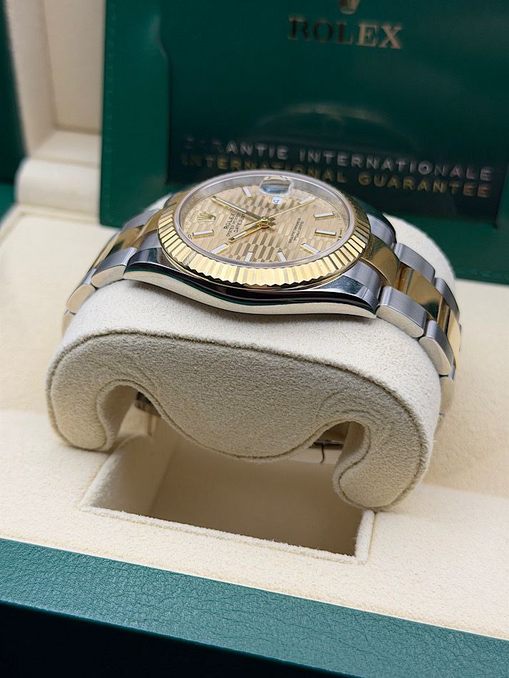 Rolex Datejust 126333 fluted motif dial two-tone 41mm Jubilee for sale