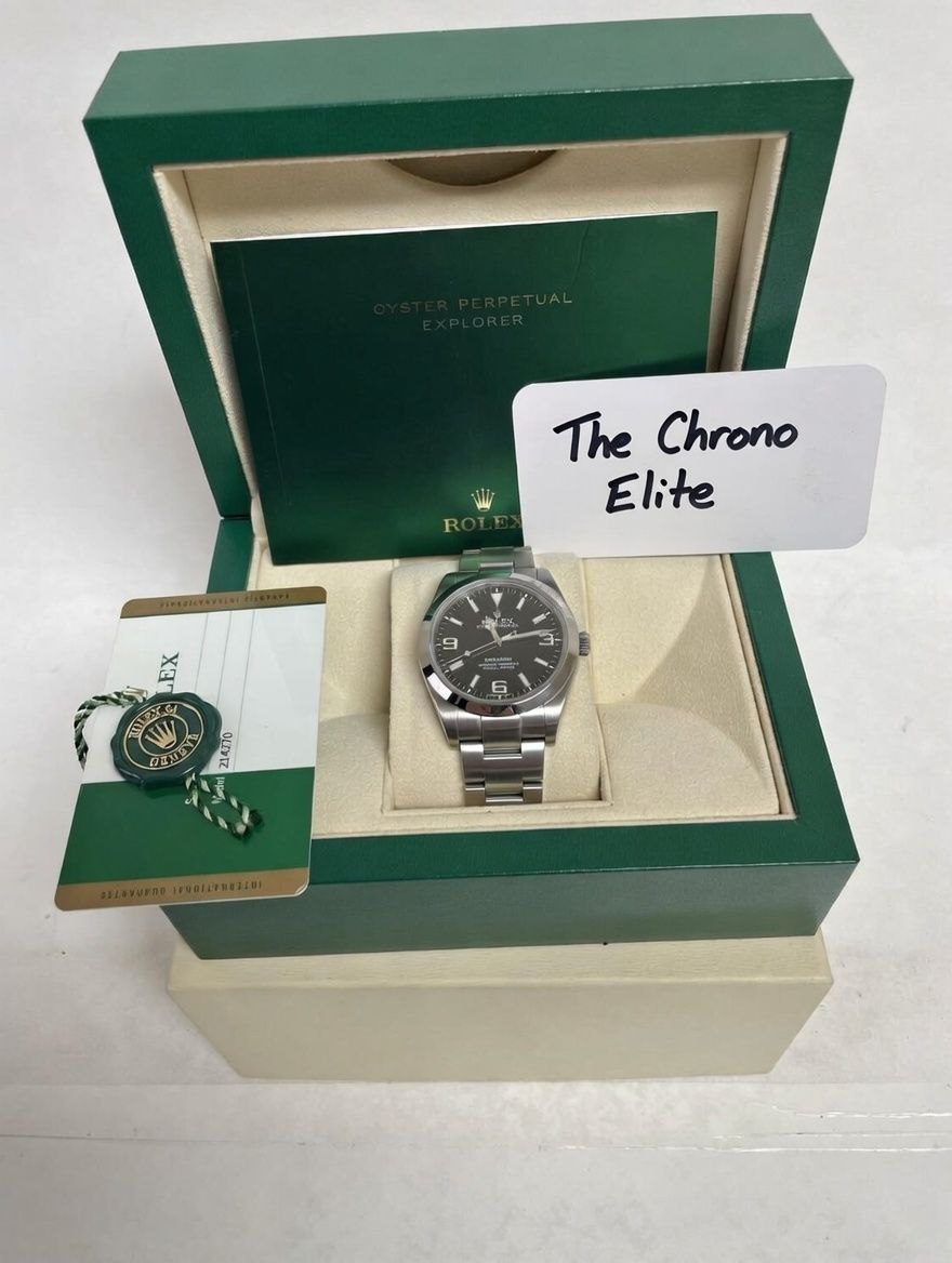 Rolex Explorer 214270 black dial 39mm Oyster for sale