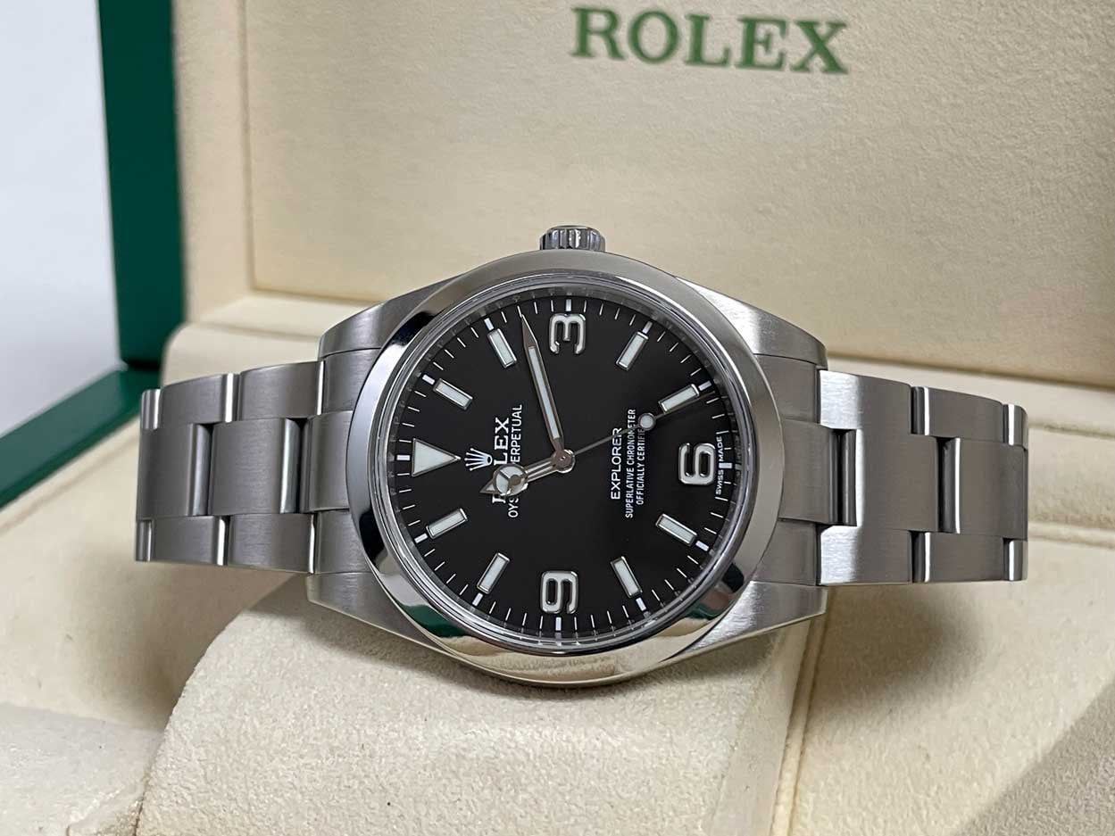 Rolex Explorer 214270 black dial 39mm Oyster for sale
