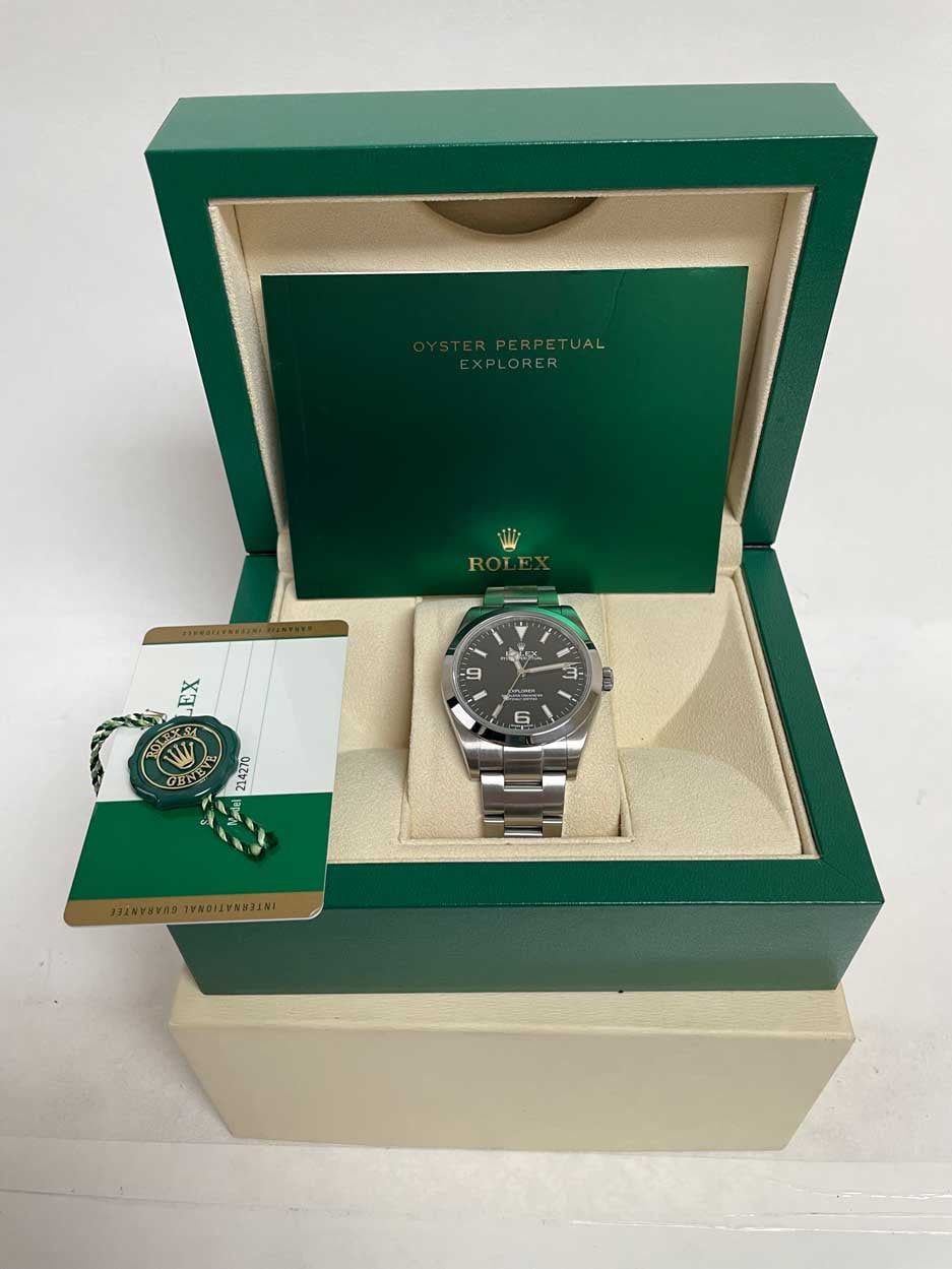 Rolex Explorer 214270 black dial 39mm Oyster for sale