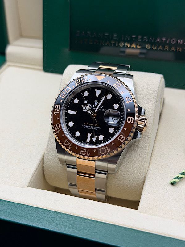 2025 Rolex GMT-Master II 126711CHNR Root Beer brown black bezel for sale