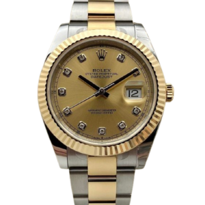 Rolex Datejust 41mm 126333 Two-Tone Champagne Diamond Dial for sale