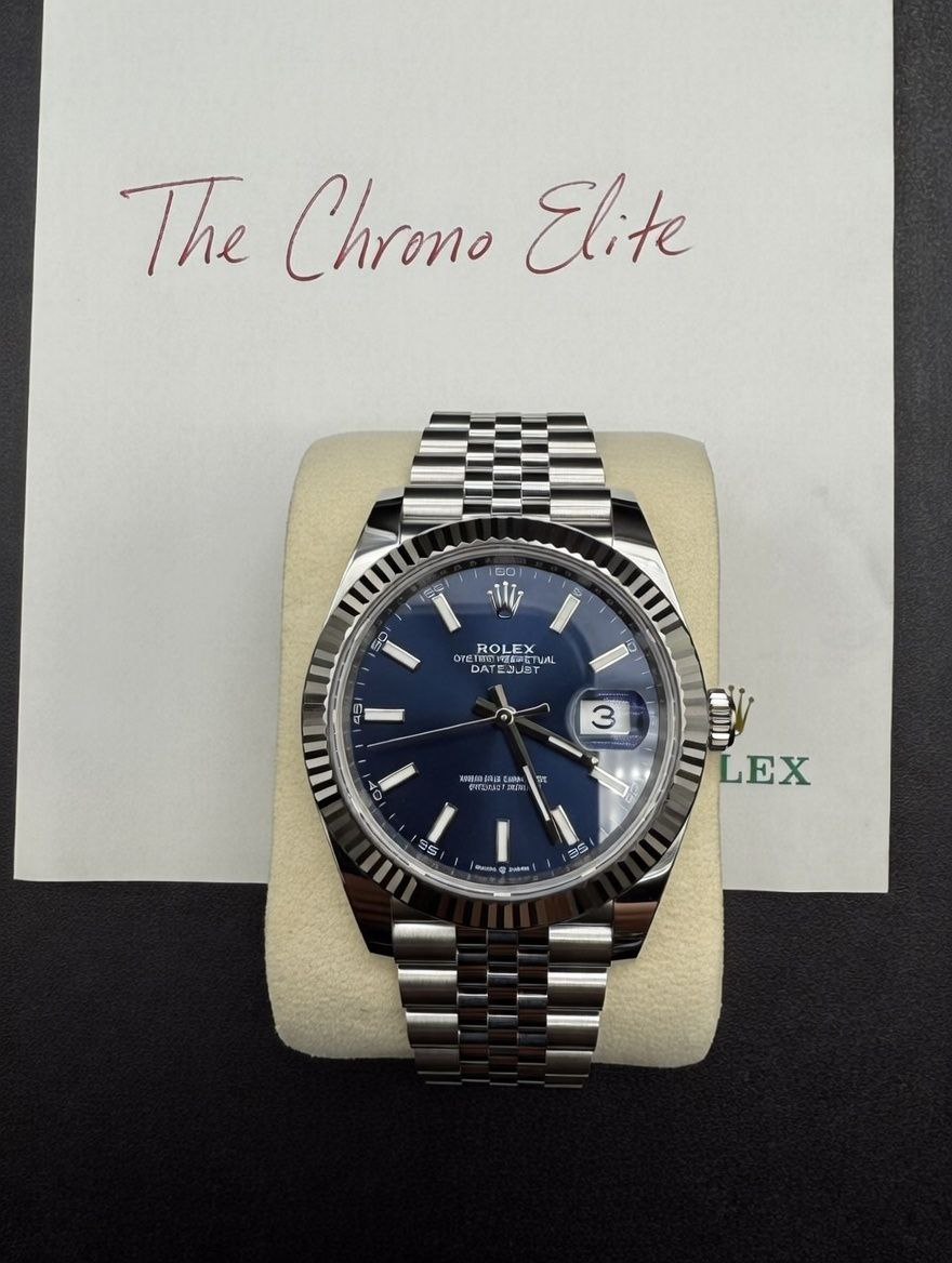 Rolex Datejust 126300 blue dial 41mm Jubilee for sale