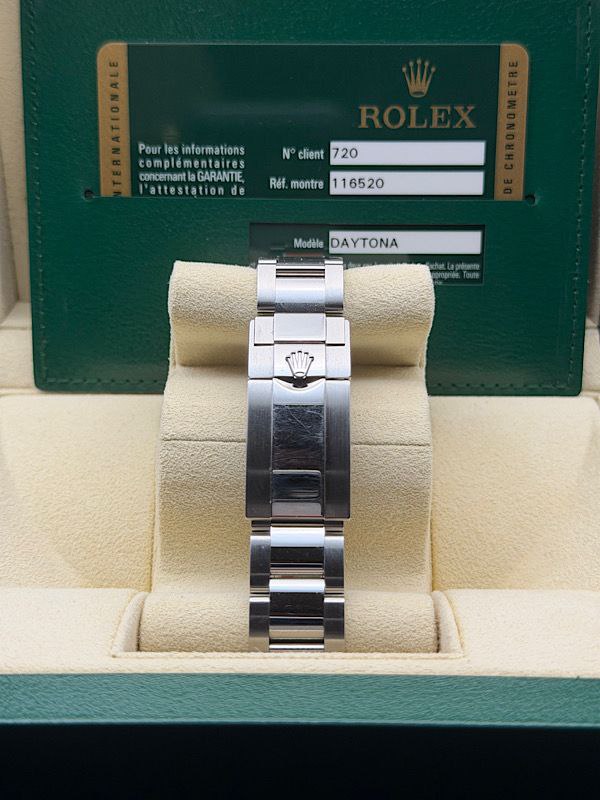 Rolex Daytona 116520 black dial 40mm steel for sale