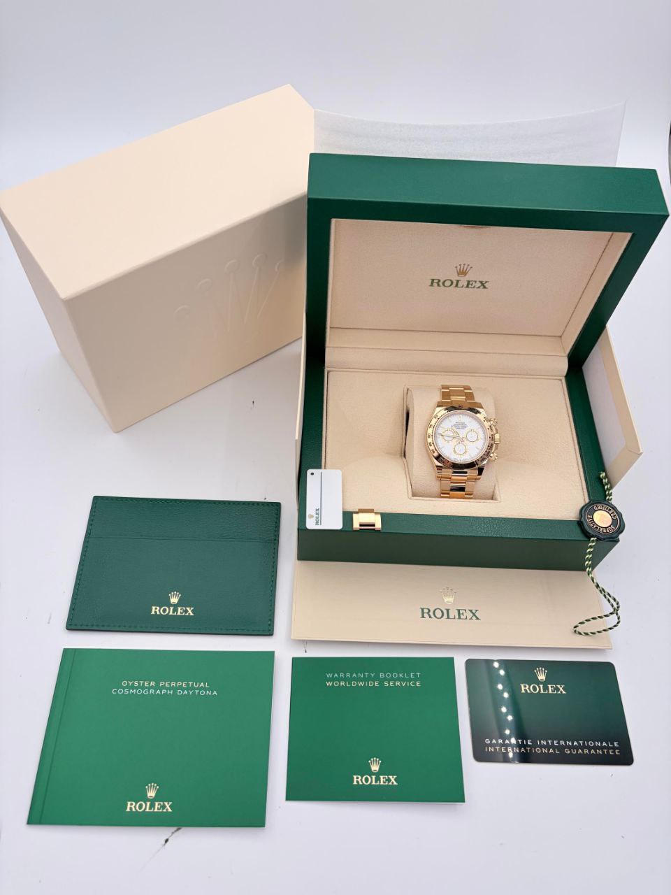 Rolex Daytona 126508 Yellow Gold White Dial 40mm 2024 for sale