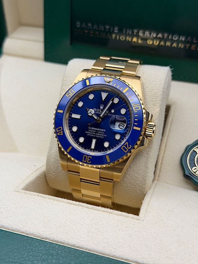Rolex Submariner Date 126618LB Yellow Gold Blue Dial 41mm for sale