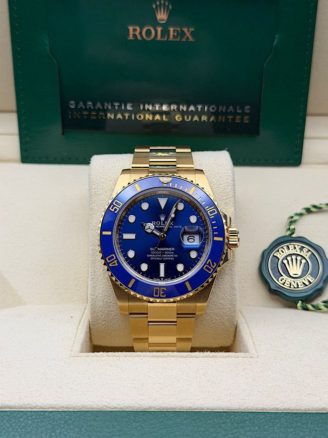 Rolex Submariner Date 126618LB Yellow Gold Blue Dial 41mm for sale