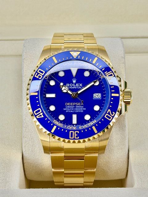 2025 Rolex Deepsea 136668 Yellow Gold Blue Dial & Bezel 44mm for sale