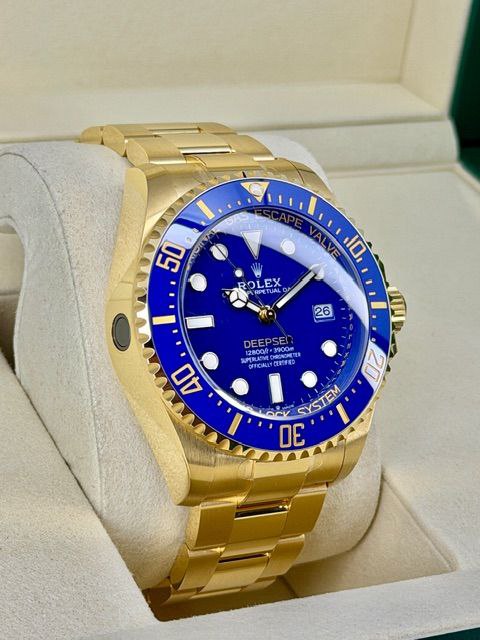 2025 Rolex Deepsea 136668 Yellow Gold Blue Dial & Bezel 44mm for sale