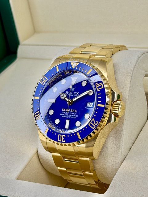 2025 Rolex Deepsea 136668 Yellow Gold Blue Dial & Bezel 44mm for sale