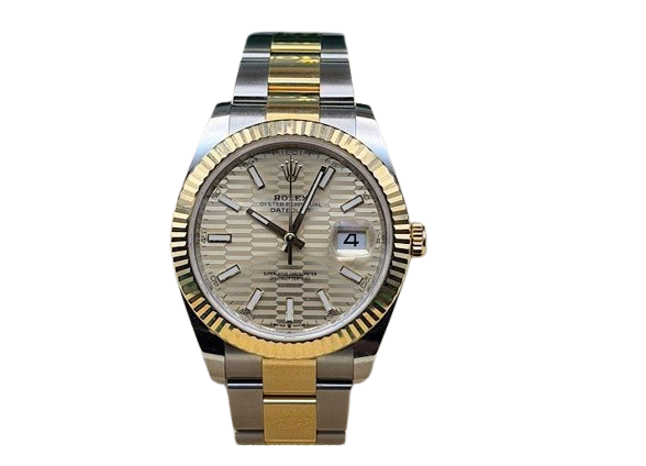 Rolex Datejust 126333 fluted motif dial two-tone 41mm Jubilee for sale