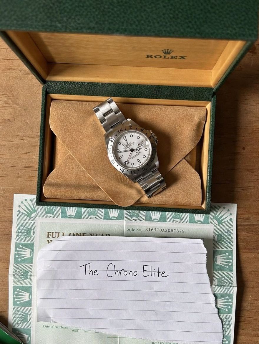 Rolex Explorer II 16570 black dial 40mm Oyster for sale