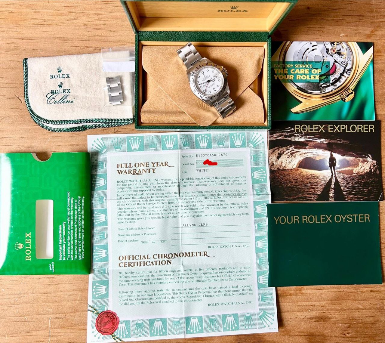 Rolex Explorer II 16570 black dial 40mm Oyster for sale