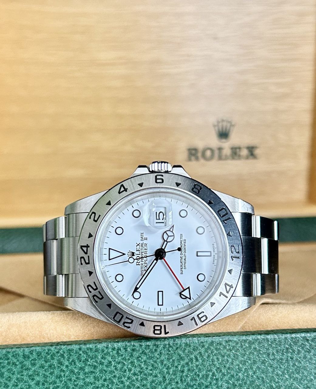 Rolex Explorer II 16570 black dial 40mm Oyster for sale