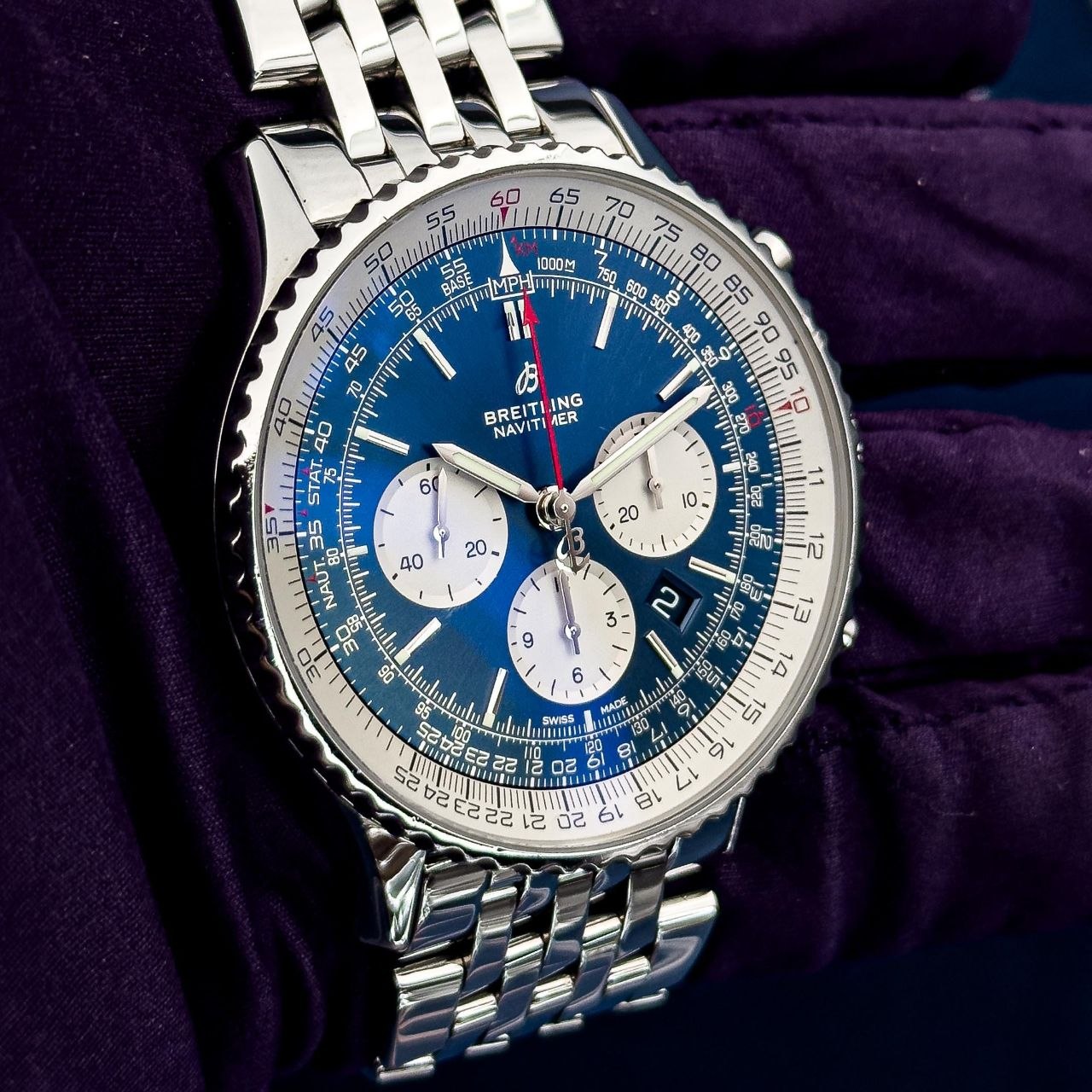 Breitling Navitimer 1 B01 AB0127211C1A1 chronograph steel for sale