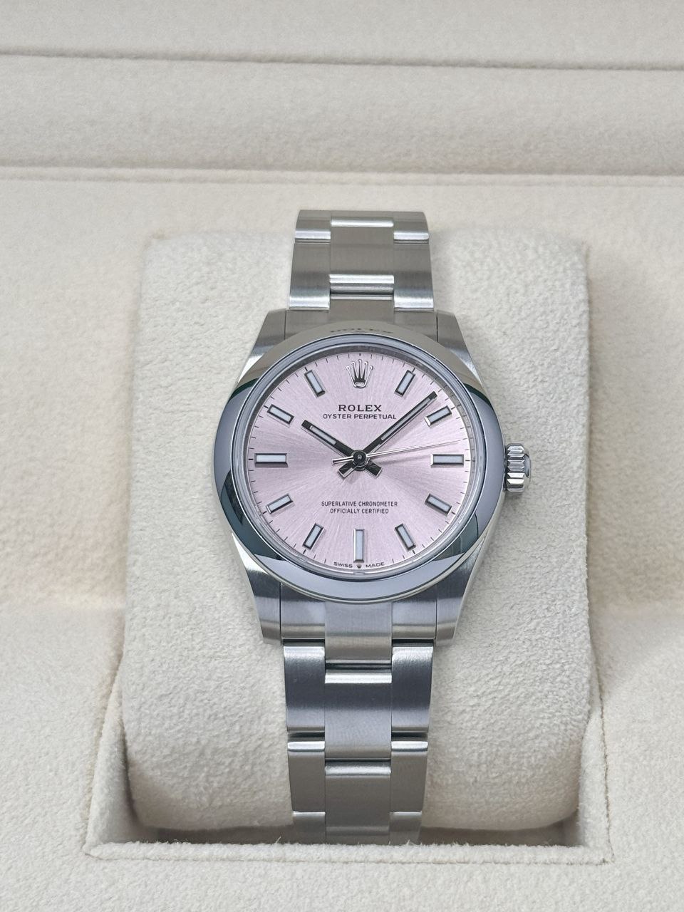 Rolex Oyster Perpetual 277200 pink dial 31mm Oyster for sale