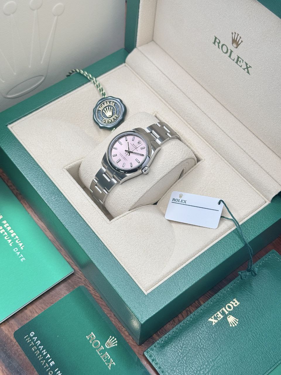 Rolex Oyster Perpetual 277200 pink dial 31mm Oyster for sale