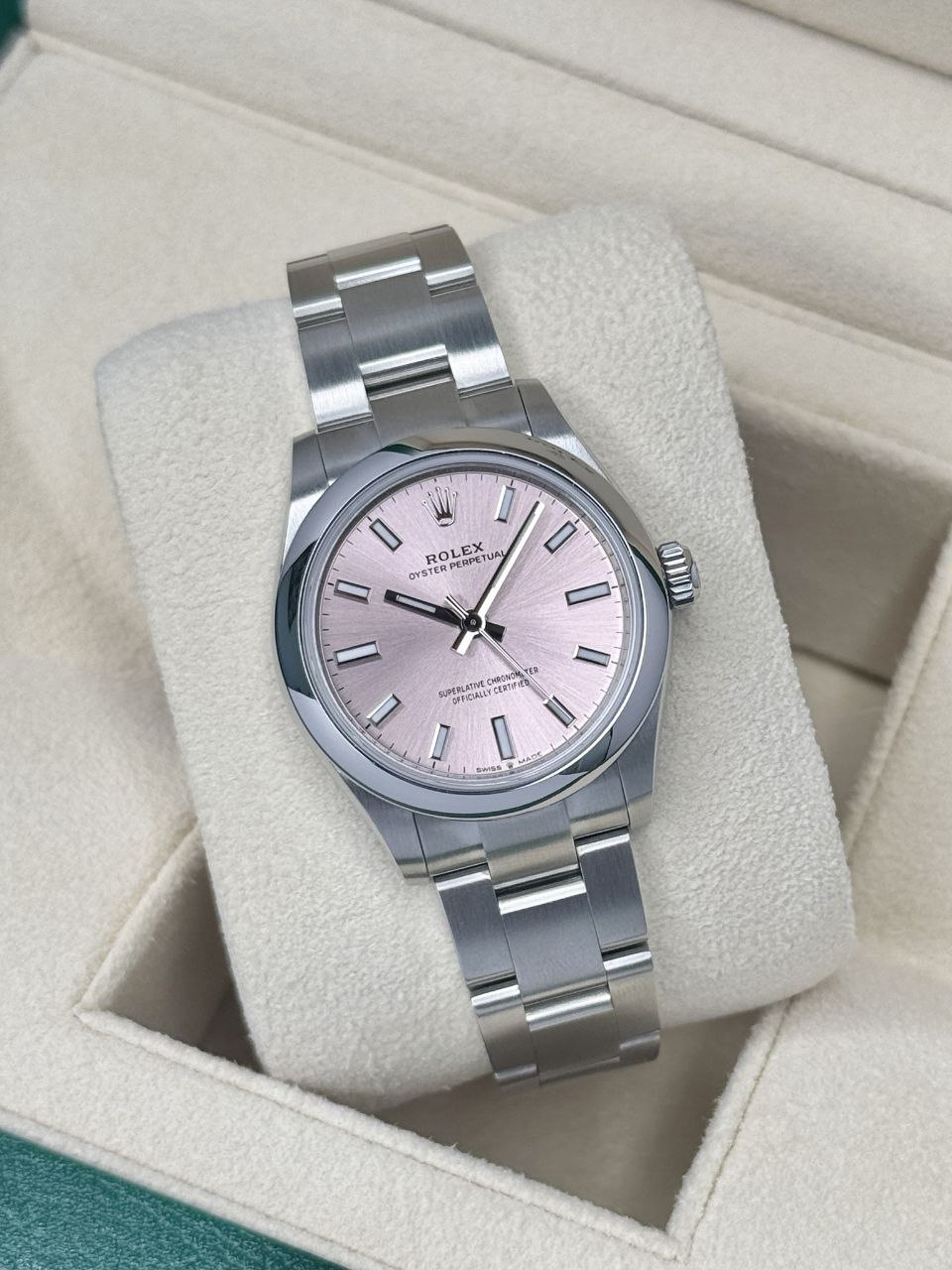 Rolex Oyster Perpetual 277200 pink dial 31mm Oyster for sale