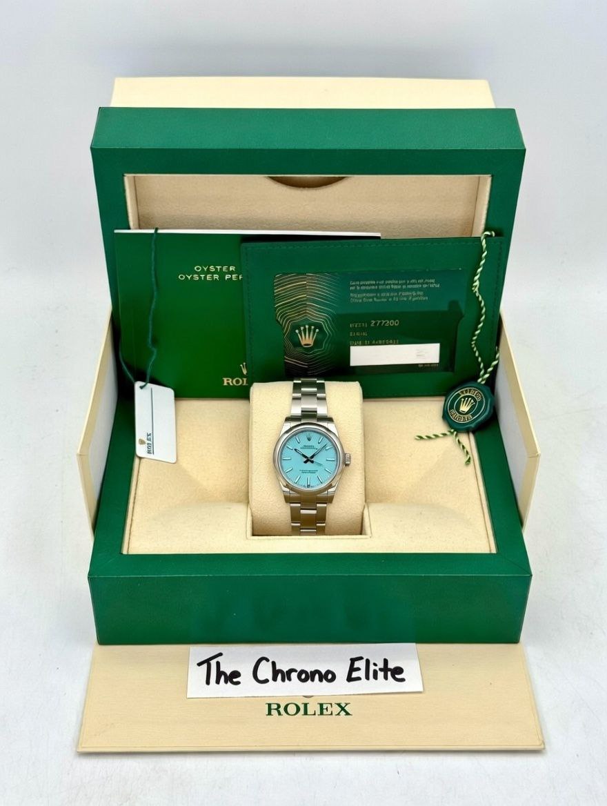 Rolex Oyster Perpetual 277200 turquoise dial 31mm Oyster for sale