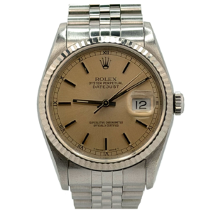 Rolex Datejust 16234 champagne dial two-tone Jubilee for sale