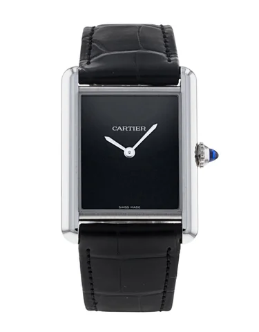 Cartier Tank Must WSTA0071 Black Dial Steel for sale
