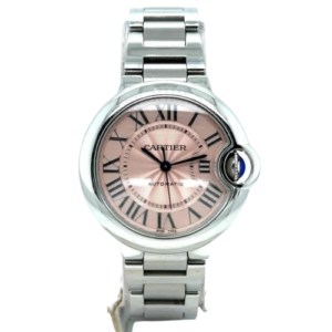 Cartier Ballon Bleu W6920100 Pink Dial Roman Numerals 36mm for sale