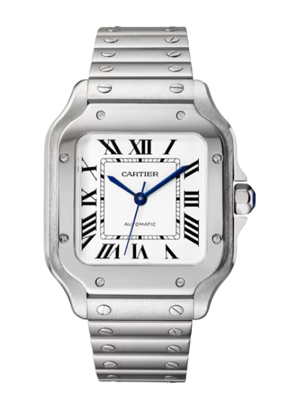 Cartier Santos Medium WSSA0029 White Dial Roman Numerals for sale