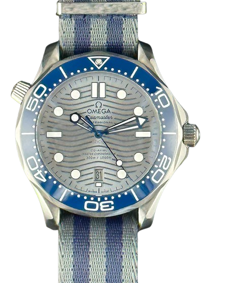 Omega Seamaster Professional 300M Wave Dial Blue Bezel for sale