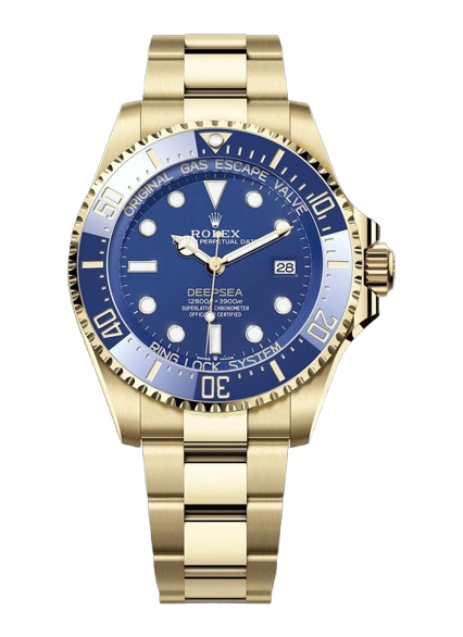 2025 Rolex Deepsea 136668 Yellow Gold Blue Dial & Bezel 44mm for sale