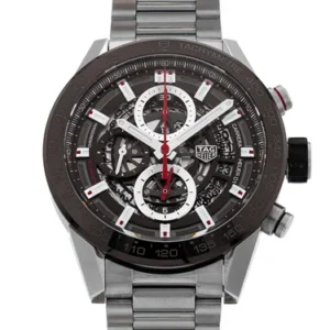 TAG Heuer Carrera Chronograph CAR2A1W Blue Skeleton 45mm for sale