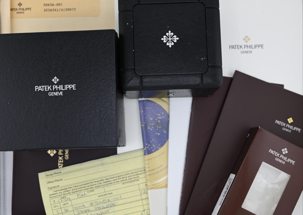 Patek Philippe Aquanaut 5065A Black Tropical Dial Rubber Vintage for sale