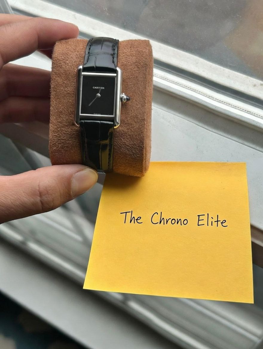 Cartier Tank Must WSTA0071 Black Dial Steel for sale