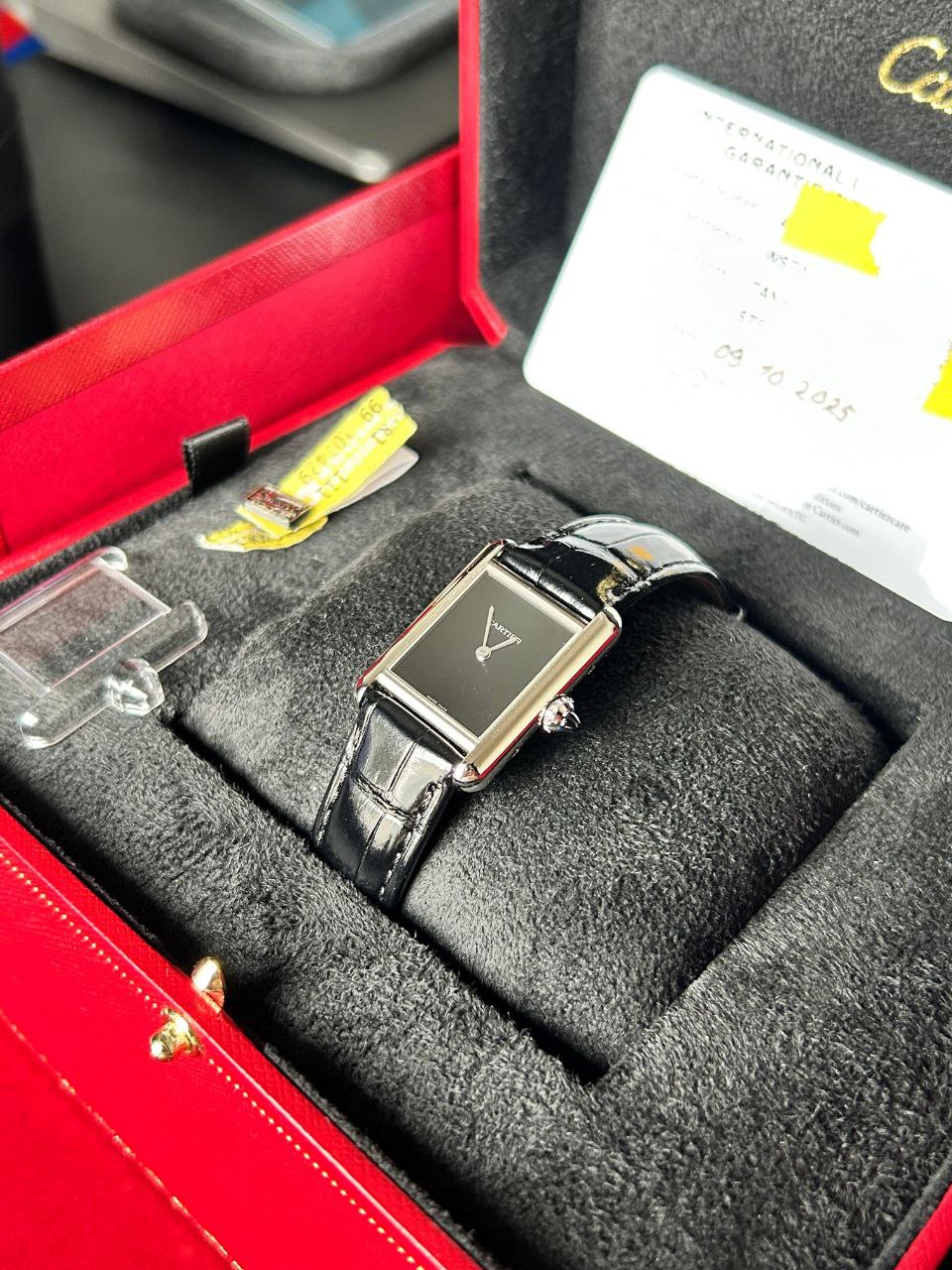 Cartier Tank Must WSTA0071 Black Dial Steel for sale