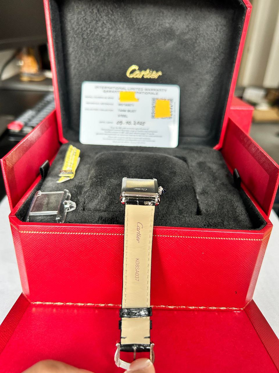 Cartier Tank Must WSTA0071 Black Dial Steel for sale