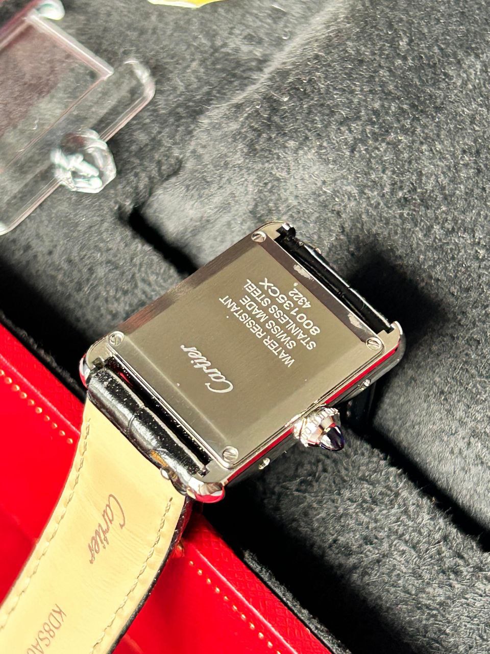 Cartier Tank Must WSTA0071 Black Dial Steel for sale