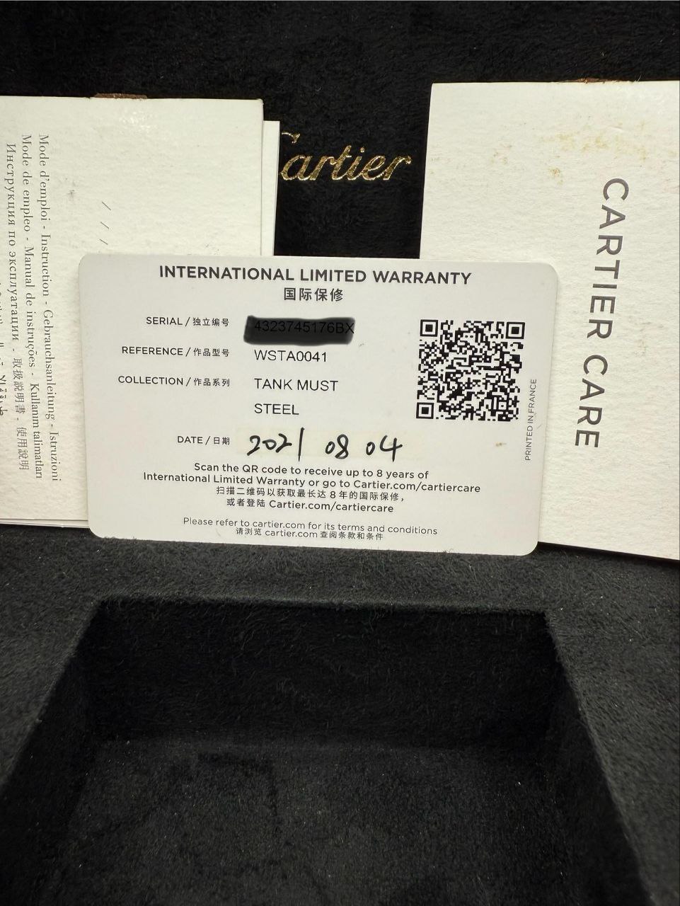 Cartier Tank Must WSTA0041 White Dial Roman Numerals Steel for sale