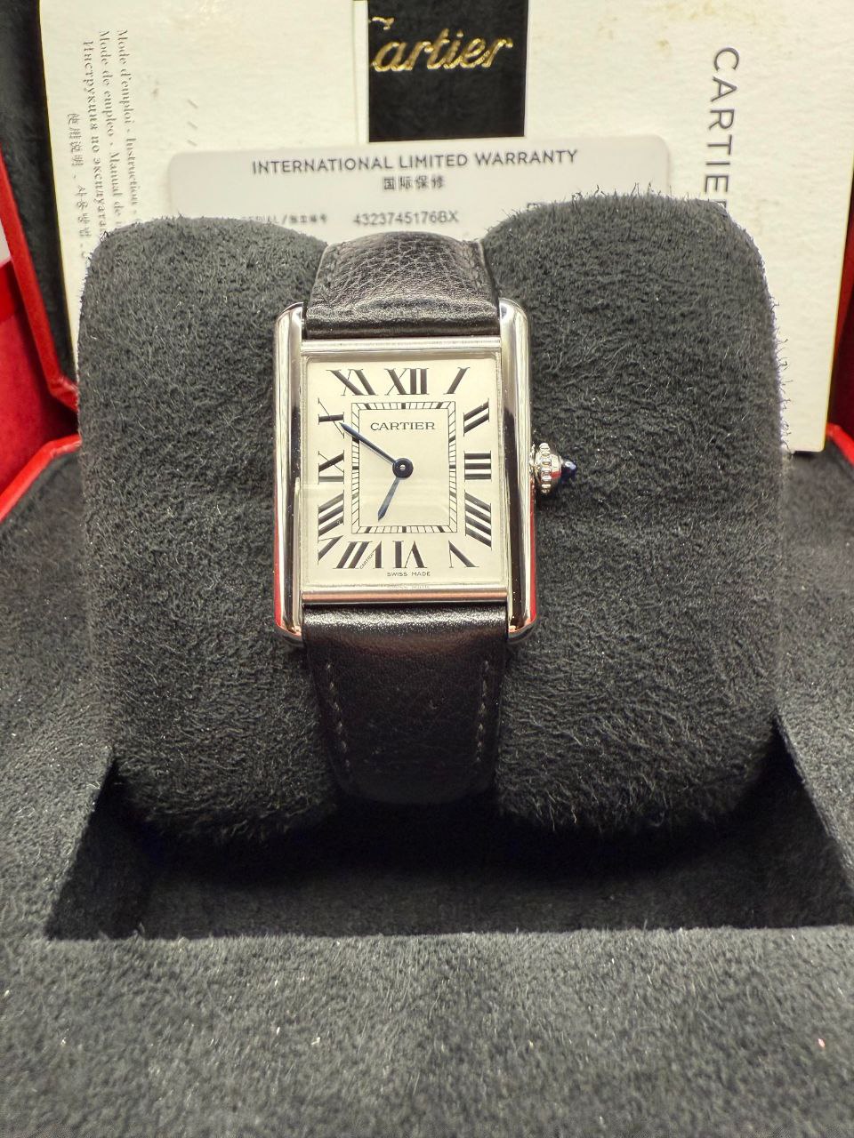Cartier Tank Must WSTA0041 White Dial Roman Numerals Steel for sale