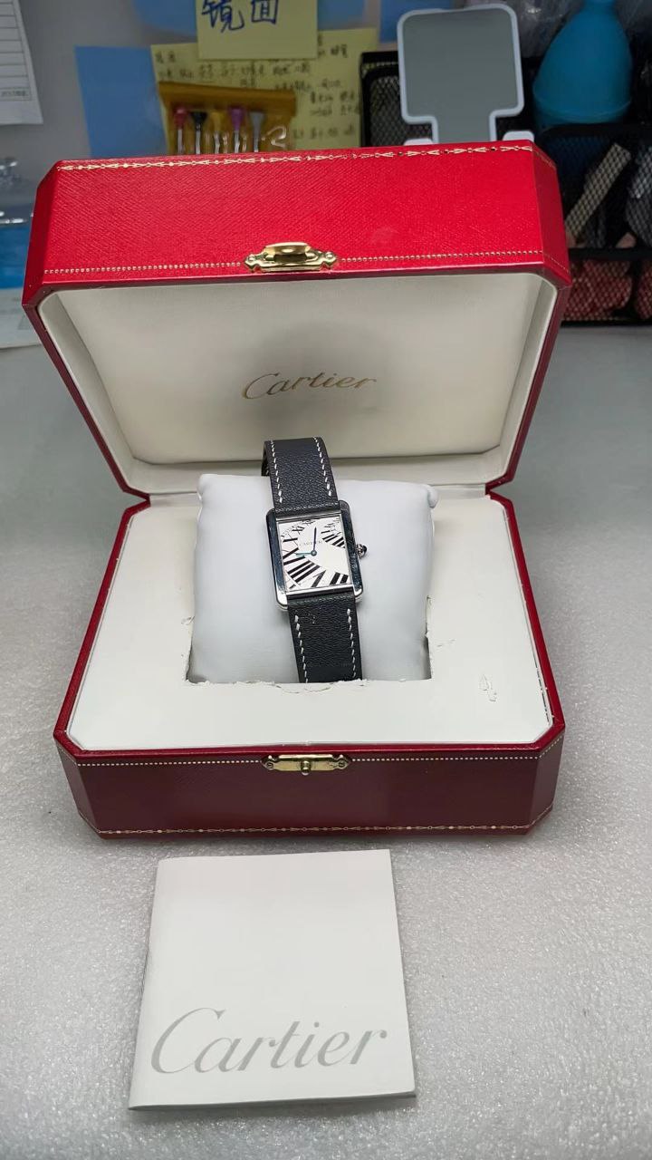 Cartier Tank Solo Large 3169 White Dial Roman Numerals Steel for sale