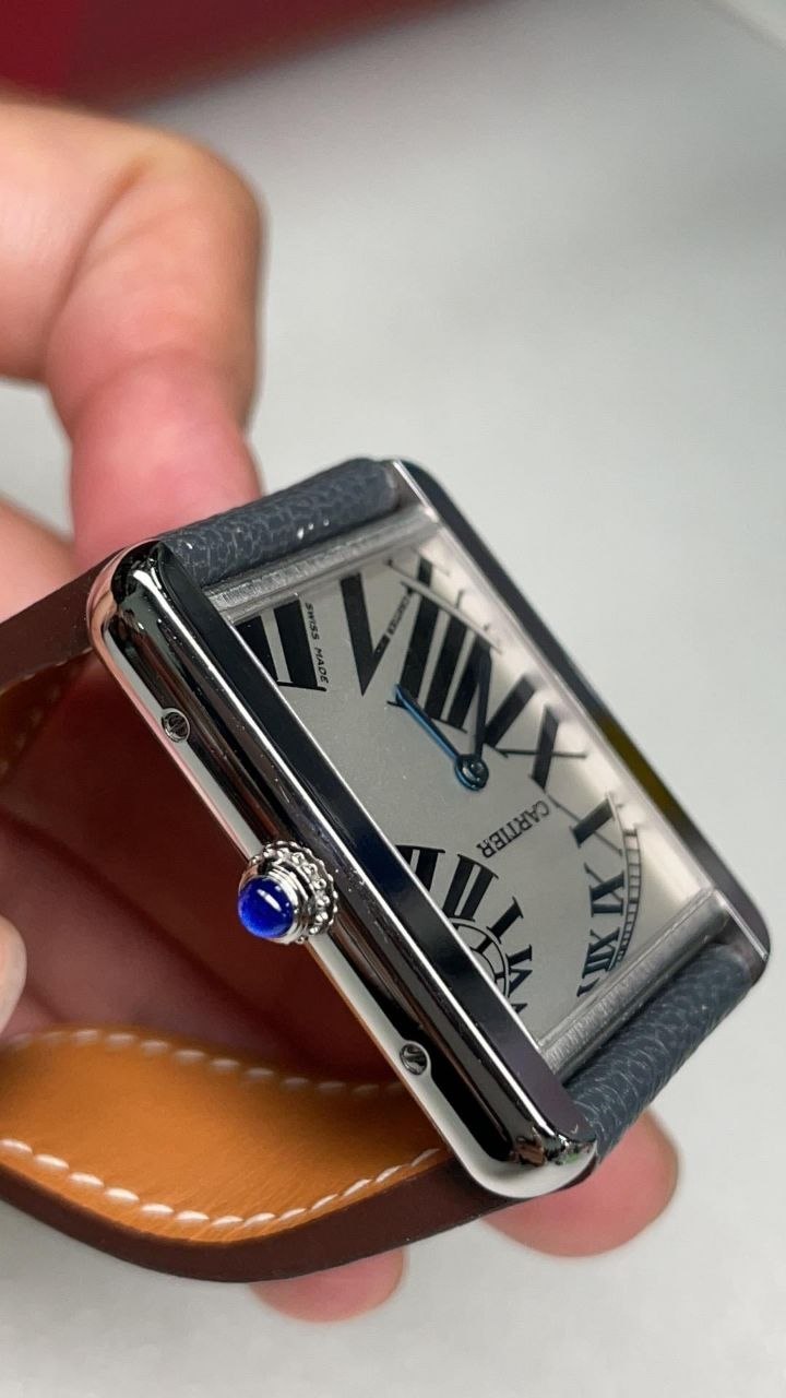 Cartier Tank Solo Large 3169 White Dial Roman Numerals Steel for sale